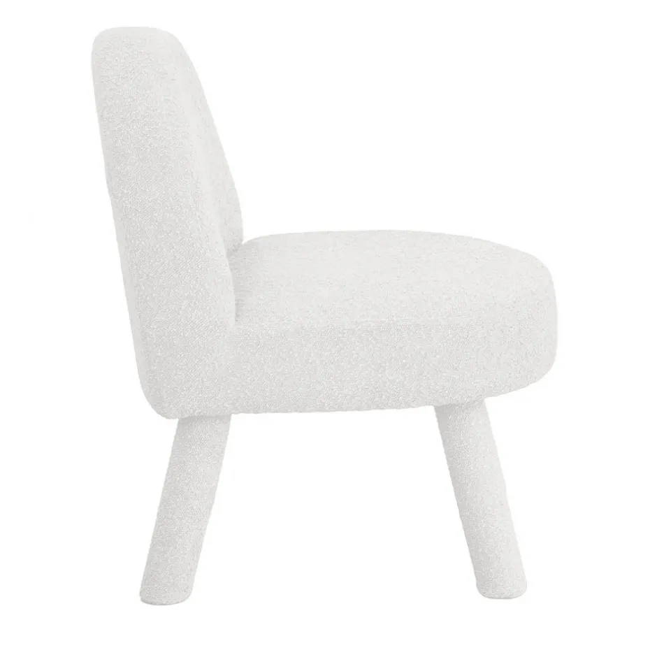 Best Drawer ABICA Fauteuil en tissu bouclette