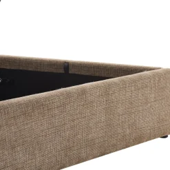 Discount Drawer ACARA Lit coffre matelassé en tissu 160x200cm