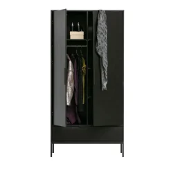 Outlet Woood ADAM Armoire 2 portes 1 tiroir en bois