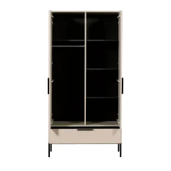 Outlet Woood ADAM Armoire 2 portes 1 tiroir en bois