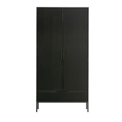 Outlet Woood ADAM Armoire 2 portes 1 tiroir en bois