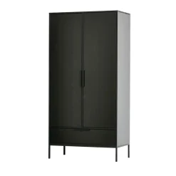 Outlet Woood ADAM Armoire 2 portes 1 tiroir en bois