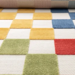 Sale Drawer Addo – Tapis intérieur et extérieur à motif géométrique