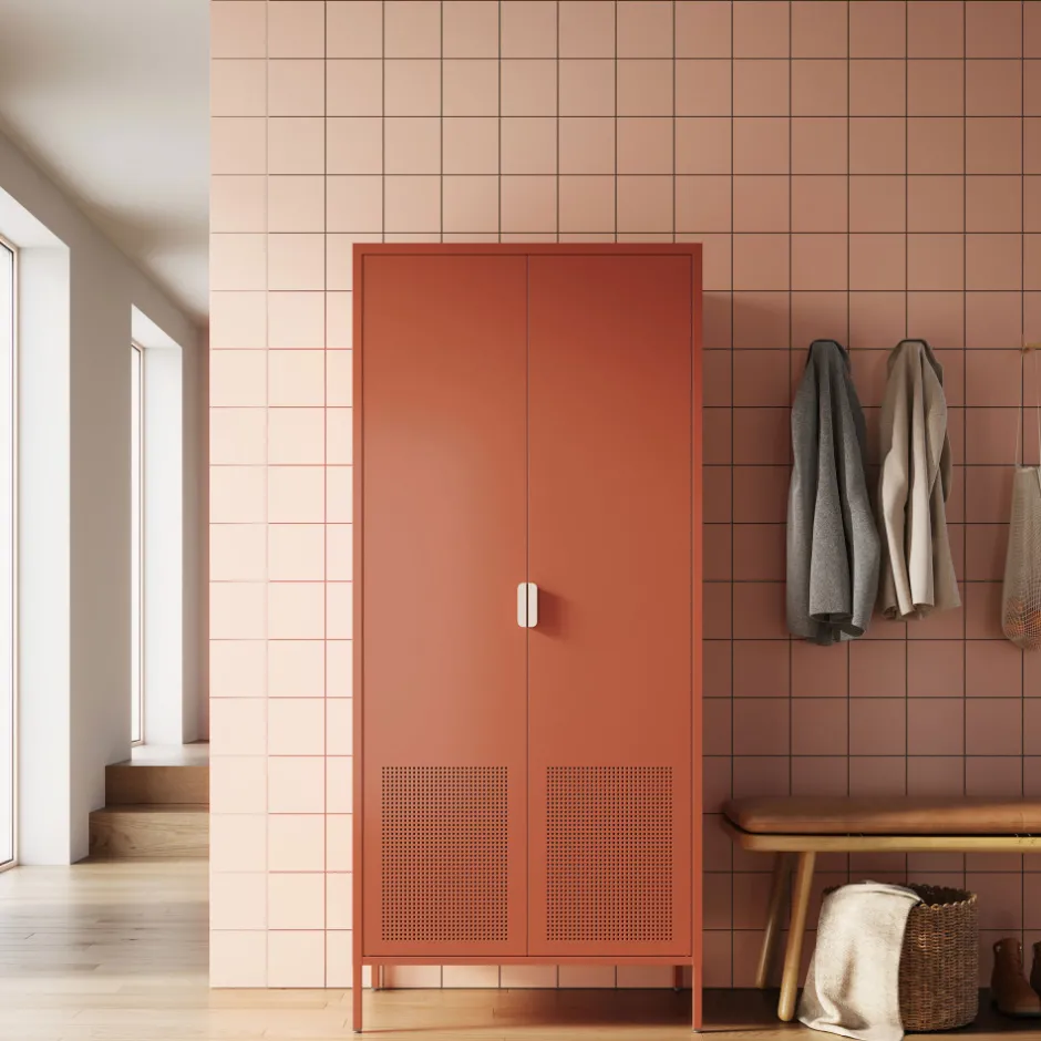 Online Drawer ADEL Armoire 2 portes en métal H180cm