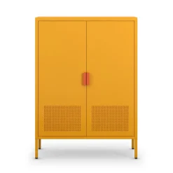 Clearance Drawer ADEL Buffet haut 2 portes en métal H110cm