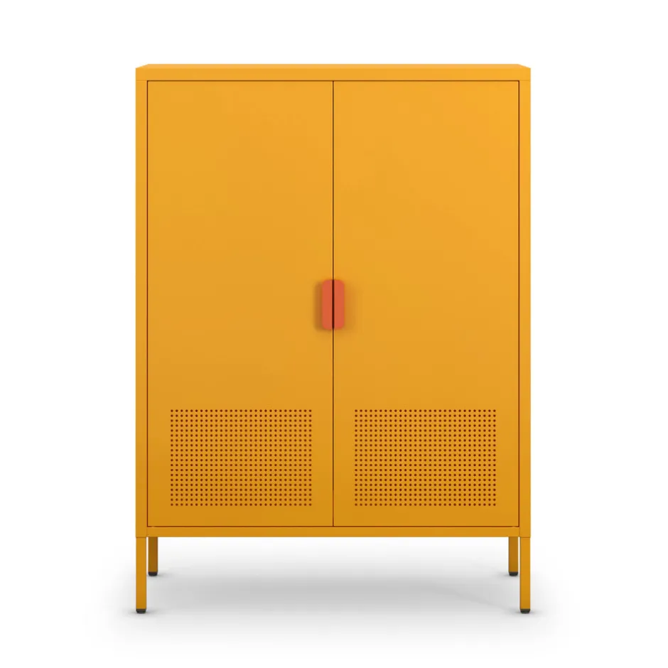 Clearance Drawer ADEL Buffet haut 2 portes en métal H110cm