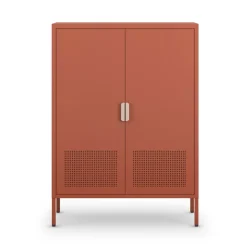 Clearance Drawer ADEL Buffet haut 2 portes en métal H110cm
