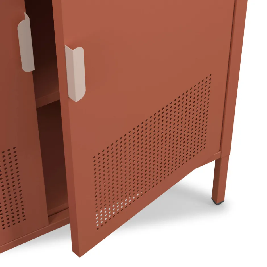 Clearance Drawer ADEL Buffet haut 2 portes en métal H110cm
