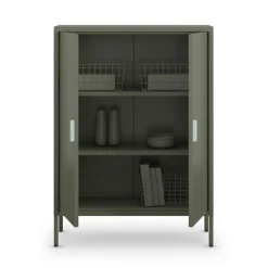 Clearance Drawer ADEL Buffet haut 2 portes en métal H110cm