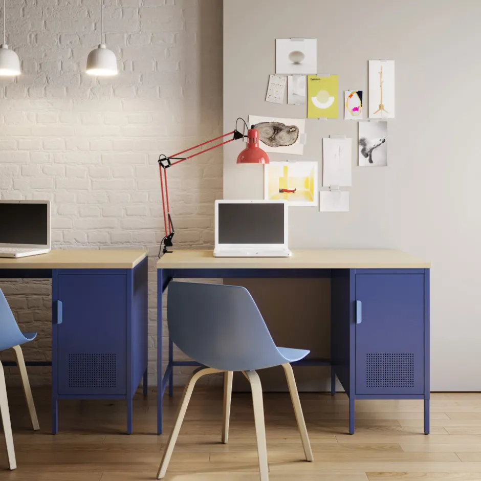 Hot Drawer ADEL Bureau 1 porte en métal L120cm