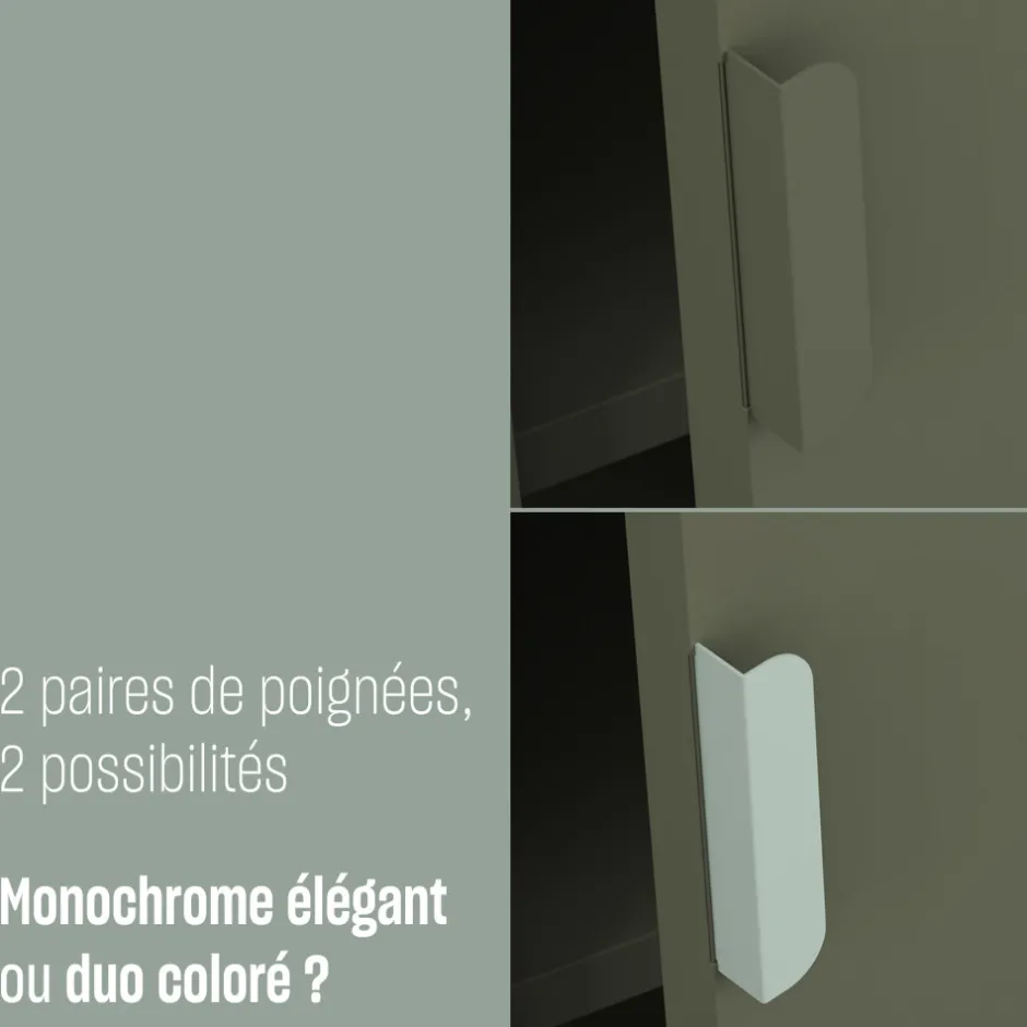 Hot Drawer ADEL Bureau 1 porte en métal L120cm