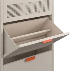 Discount Drawer ADEL Meuble à chaussures 3 portes en métal H120cm