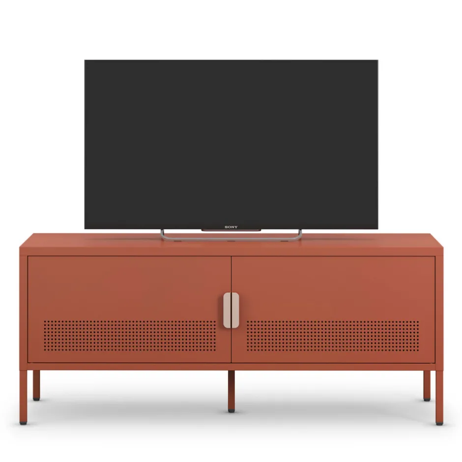 Hot Drawer ADEL Meuble TV 2 portes en métal L120cm