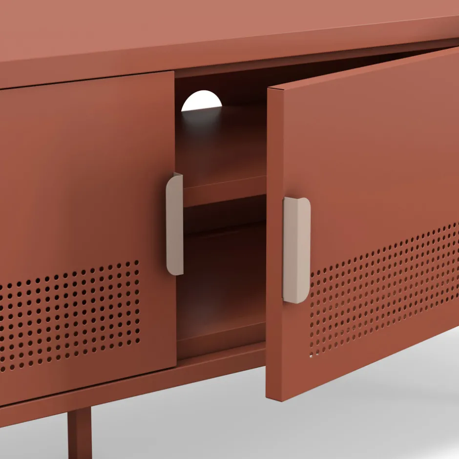 Hot Drawer ADEL Meuble TV 2 portes en métal L120cm