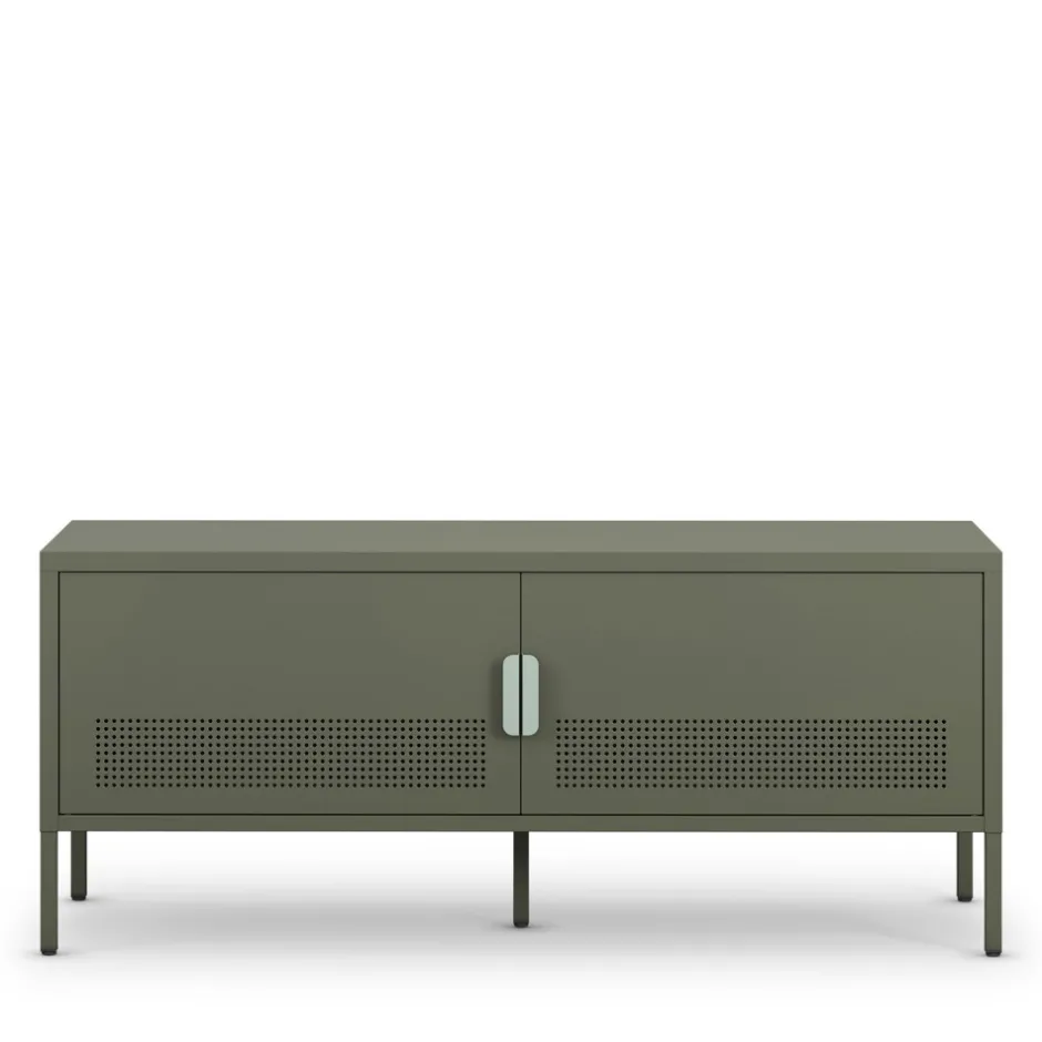 Hot Drawer ADEL Meuble TV 2 portes en métal L120cm