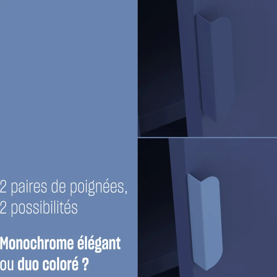 Discount Drawer ADEL Table de chevet 1 porte en métal L40cm