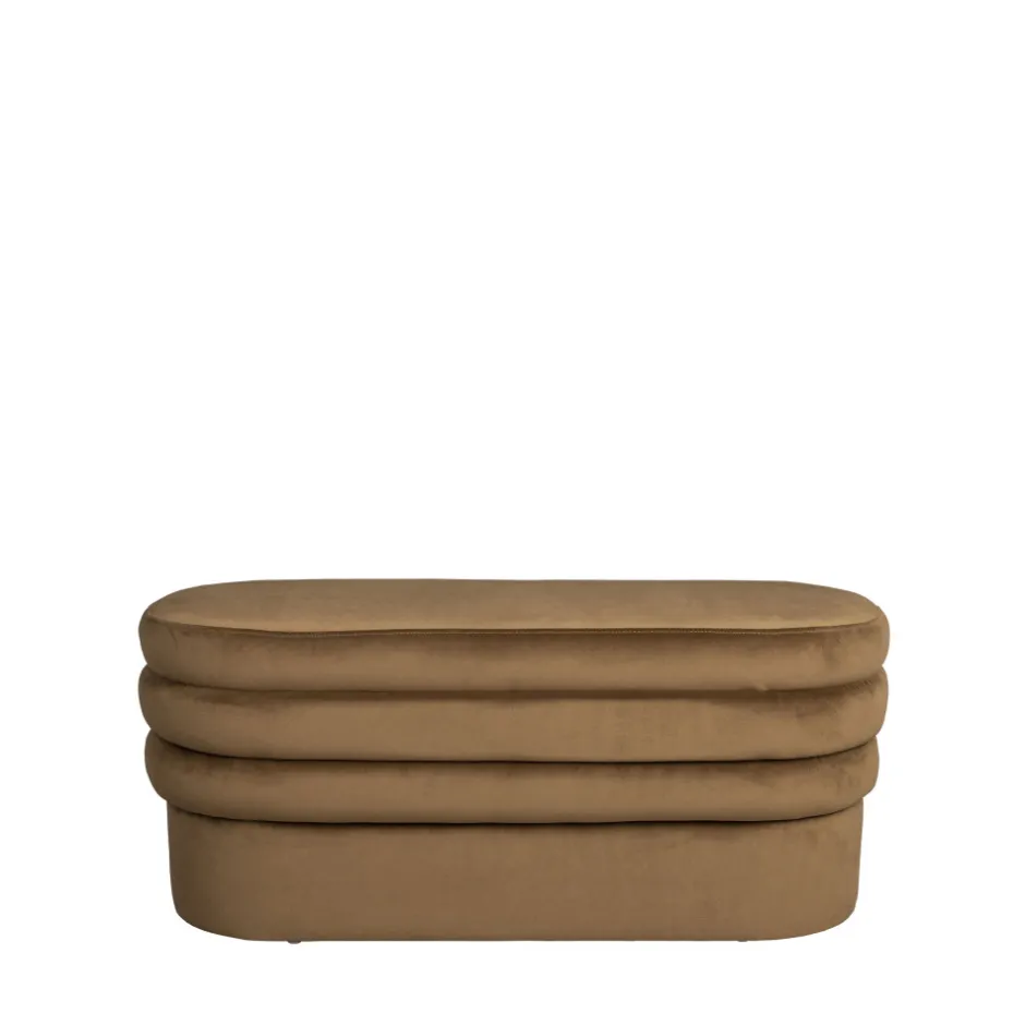 Online Dutchbone ADITI Banc en velours L93cm