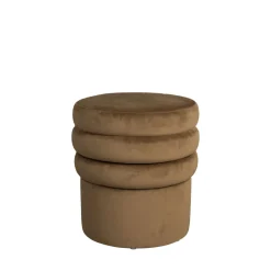 Discount Dutchbone ADITI Tabouret rond en velours ø40cm