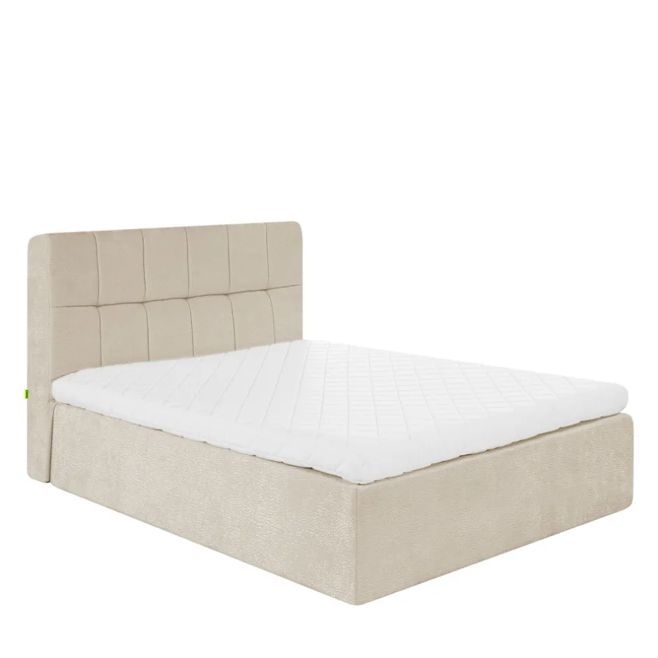 Discount Drawer AIR NEST Lit complet compressé boxspring en tissu 160x200cm