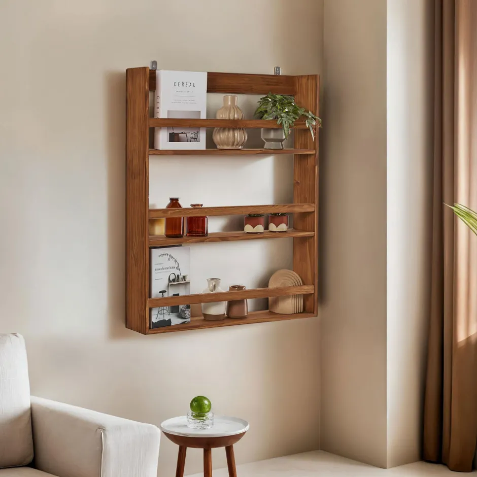 Clearance Drawer AKI Étagère murale en bois L73cm