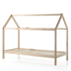 Online No name ALAPI Lit enfant cabane 1 tiroir en bois 90x200cm