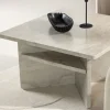 Hot Venture Home ALESUND Table basse carrée effet marbre 75x75cm