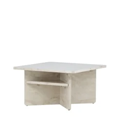 Hot Venture Home ALESUND Table basse carrée effet marbre 75x75cm