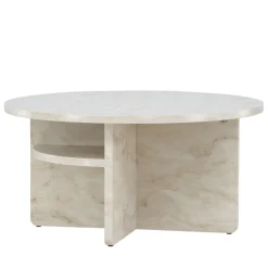 Sale Venture Home ALESUND Table basse ronde effet marbre ø85cm
