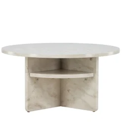 Sale Venture Home ALESUND Table basse ronde effet marbre ø85cm