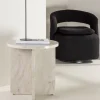 Best Venture Home ALESUND Table d'appoint ronde effet marbre ø50cm