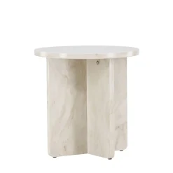 Best Venture Home ALESUND Table d'appoint ronde effet marbre ø50cm