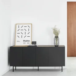 Best Teulat ARISTA Buffet en bois 4 portes 3 tiroirs L165cm