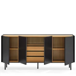 Best Teulat ARISTA Buffet en bois 4 portes 3 tiroirs L165cm