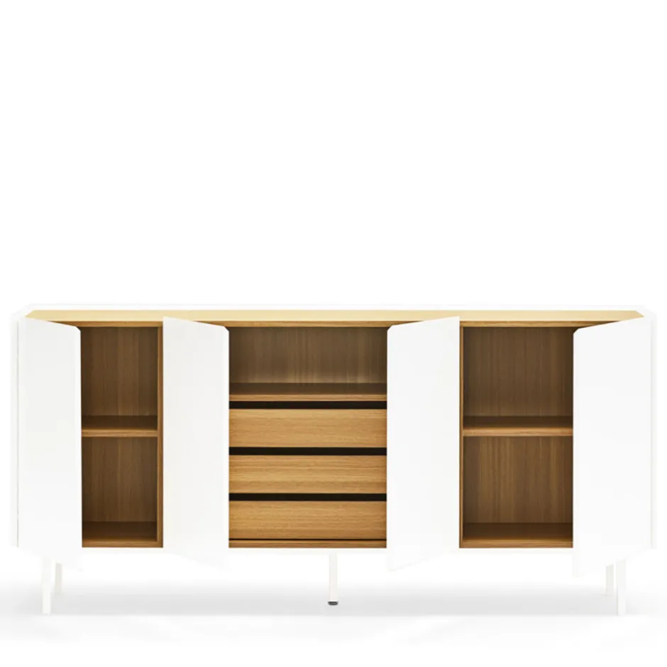 Best Teulat ARISTA Buffet en bois 4 portes 3 tiroirs L165cm