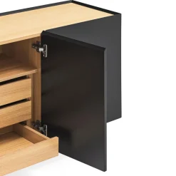 Best Teulat ARISTA Buffet en bois 4 portes 3 tiroirs L165cm