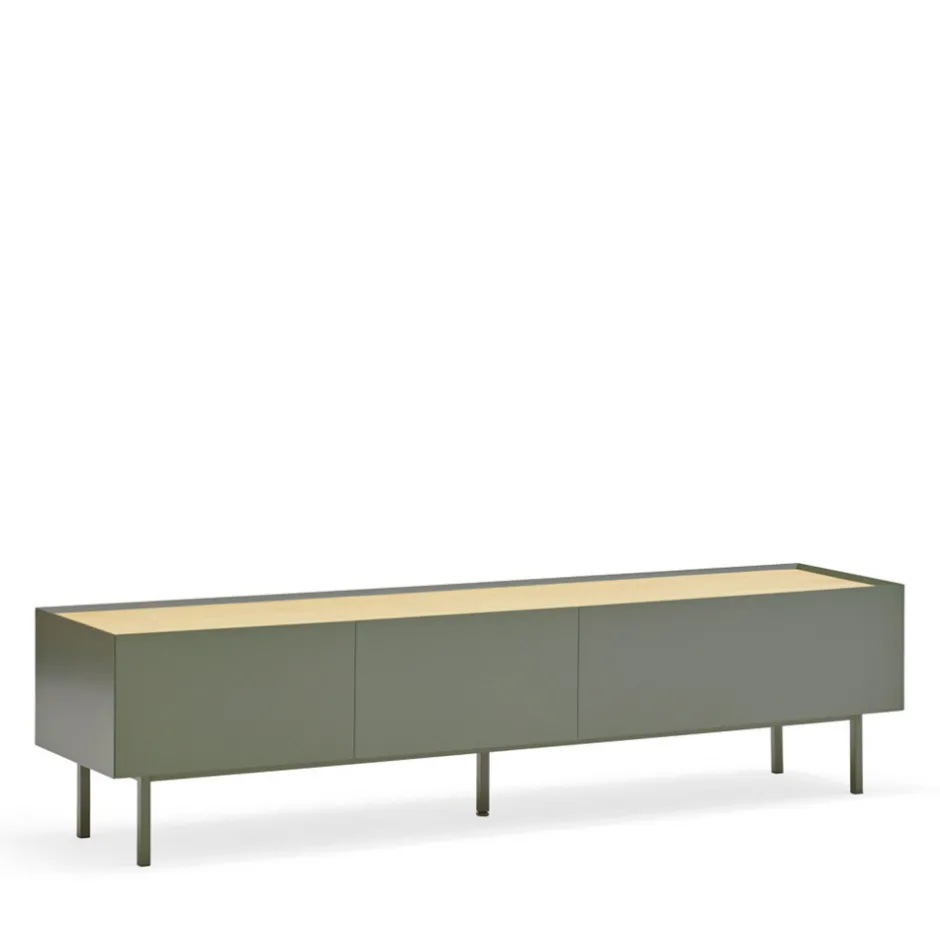 Outlet Teulat ARISTA Meuble TV en bois 1 porte 2 tiroirs L180cm
