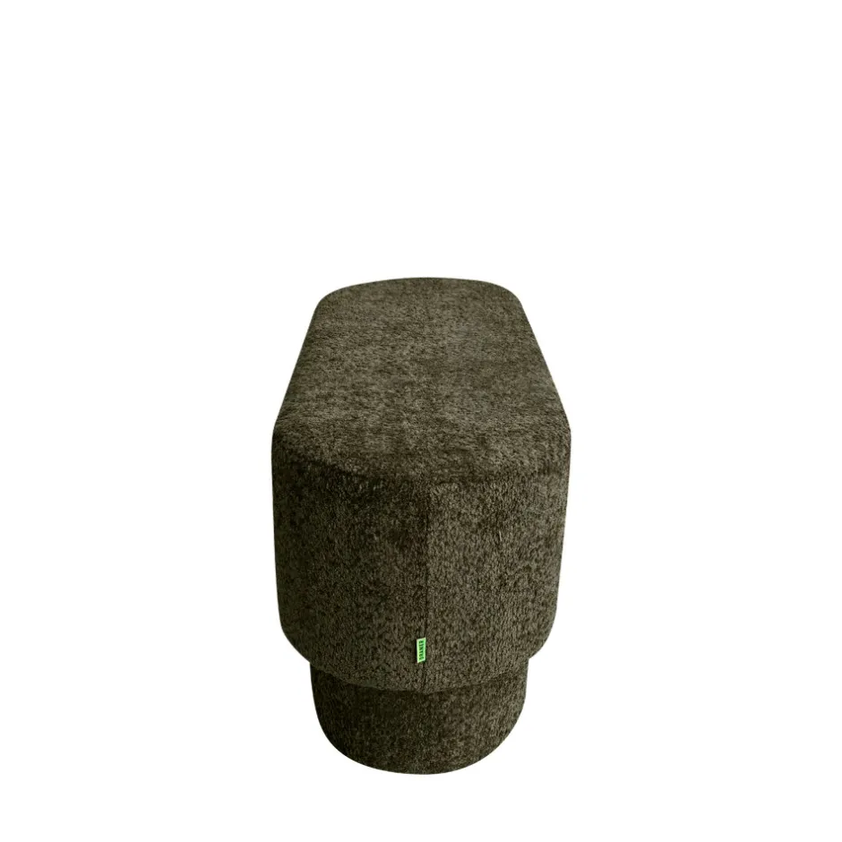 Online Drawer ARLO Banc arrondie en tissu bouclette L92cm