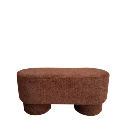 Online Drawer ARLO Banc arrondie en tissu bouclette L92cm