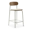 Discount No name ARNO Lot de 2 chaises de bar en tissu et métal H66cm