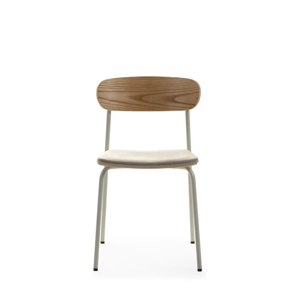 Hot No name ARNO Lot de 2 chaises en tissu et métal
