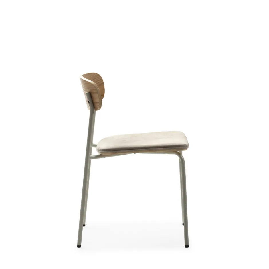 Hot No name ARNO Lot de 2 chaises en tissu et métal
