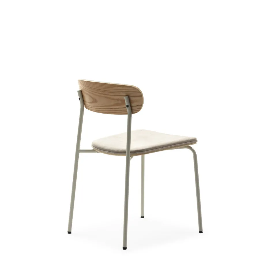 Hot No name ARNO Lot de 2 chaises en tissu et métal