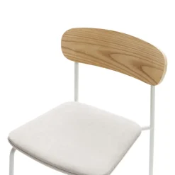 Hot No name ARNO Lot de 2 chaises en tissu et métal