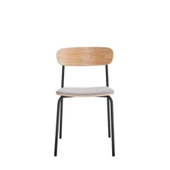 Hot No name ARNO Lot de 2 chaises en tissu et métal