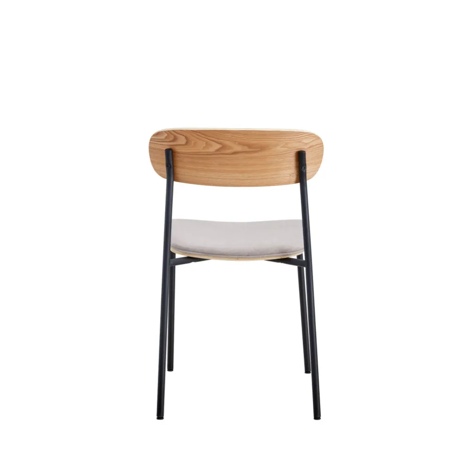 Hot No name ARNO Lot de 2 chaises en tissu et métal