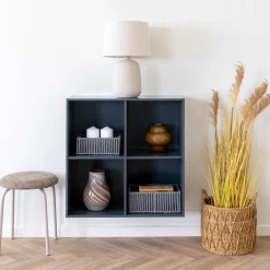 New House Nordic ASMARA Tabouret en tissu et métal H43cm