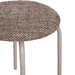 New House Nordic ASMARA Tabouret en tissu et métal H43cm