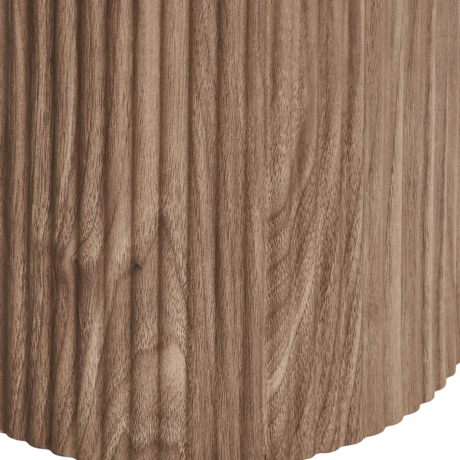 Sale House Nordic ATHENS Console aux bords arrondis effet marbre et bois L120cm