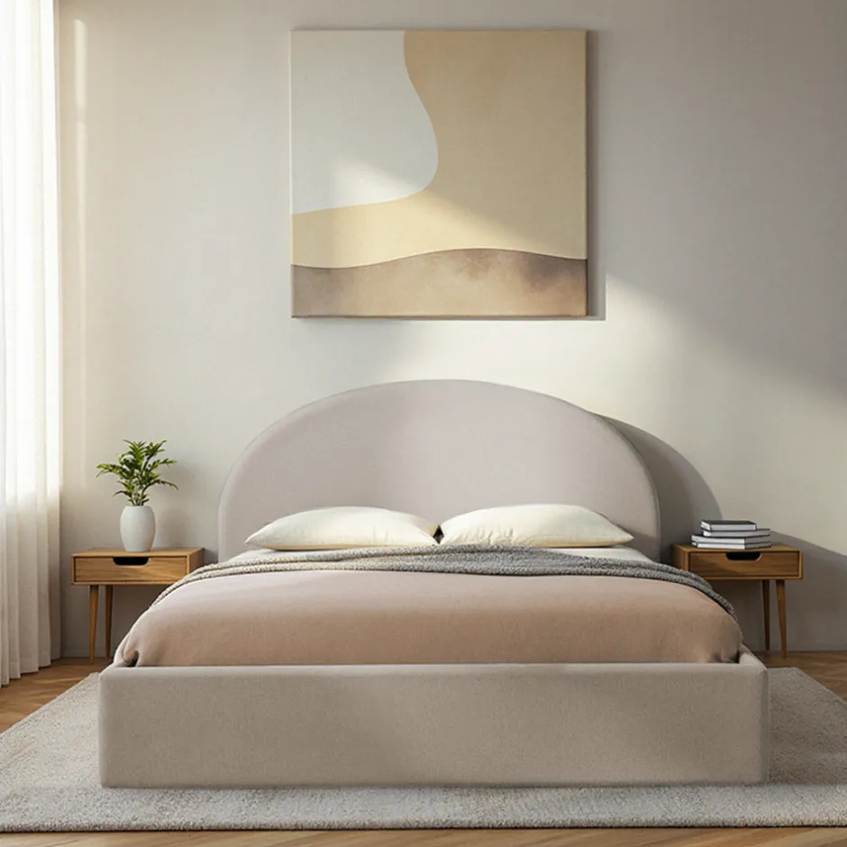 Outlet Drawer BACKO Lit coffre en tissu 140x190cm