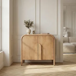 Online Drawer BALI Buffet 2 portes en bois massif L90cm